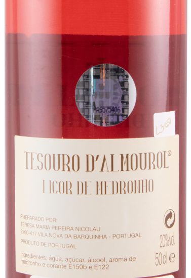 Licor de Medronho Tesouro d'Almourol 50cl