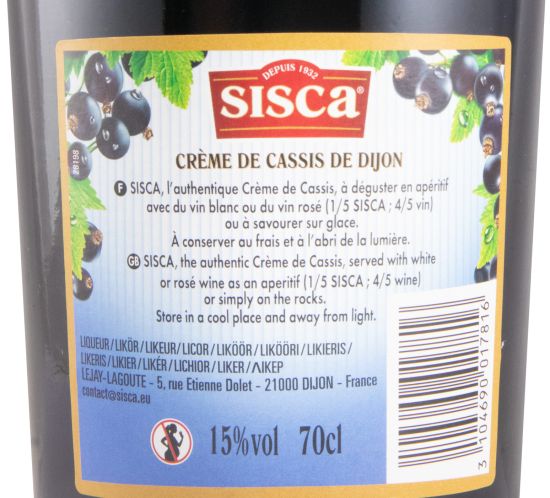 Creme de Licor Cassis Sisca