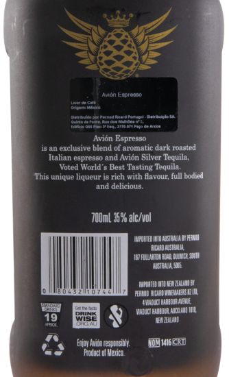 Licor de Tequila Avión Expresso