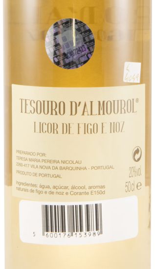 Licor de Figo & Noz Tesouro d'Almourol 50cl