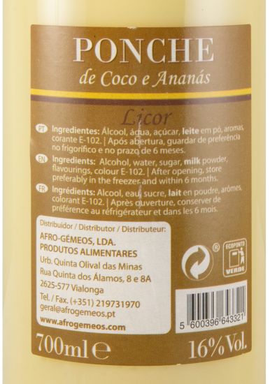 Ponche de Coco & Ananás