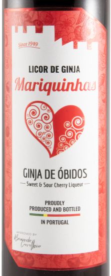 Licor de Ginja Mariquinhas c/12 Copos de Chocolate 50cl