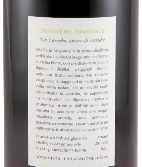 Liqueur Amaro 'On Carrubo 50cl