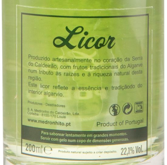 Licor de Poejo Medronhito do Caldeirão 20cl