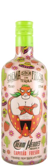 Licor de Tequila Cream Heroes Morango