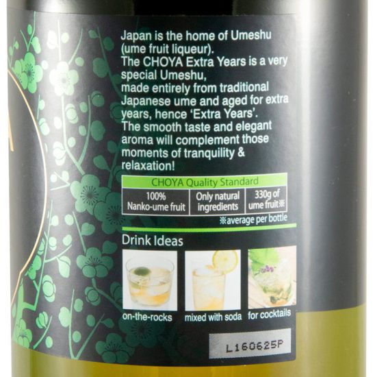 Licor The Choya Ume Fruit Extra Years