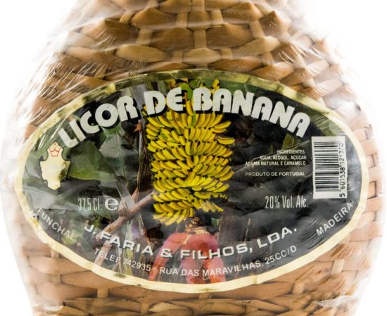 Licor de Banana J. Faria & Filhos 37,5cl (cantil)