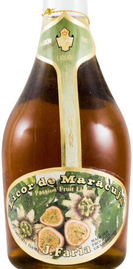 Licor de Maracujá J. Faria & Filhos (garrafa redonda antiga)