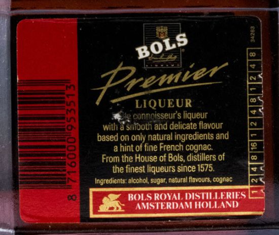 Liqueur Premiere Bols (former bottle)