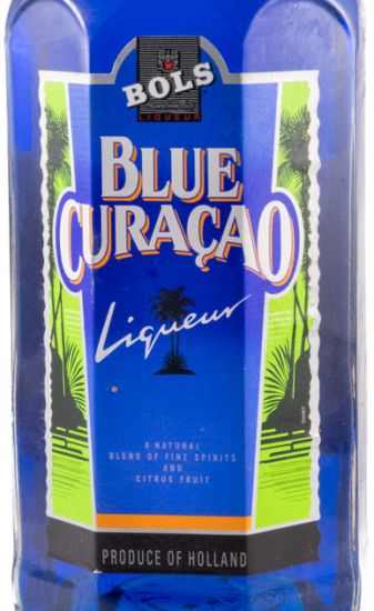 Licor Blue Curacao Bols (garrafa antiga)