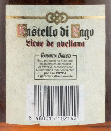 Licor de Avellana Castello Di Lago