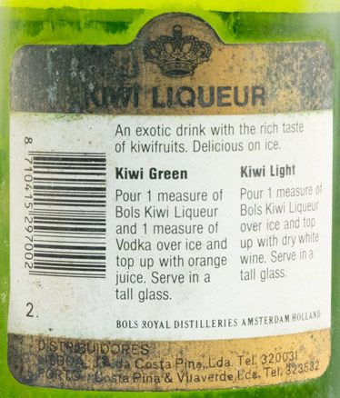 Liqueur de Kiwi Bols (former bottle) 75cl