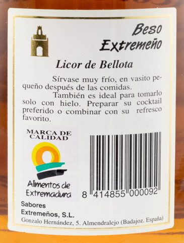 Licor de Bellota Beso Extremeño