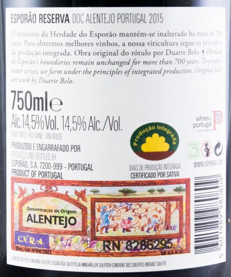 2015 Esporão Reserva red