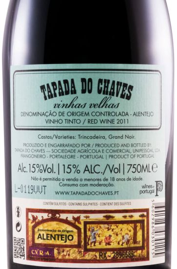 2011 Tapada do Chaves Vinhas Velhas red
