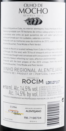 2015 Herdade do Rocim Olho de Mocho Reserva tinto