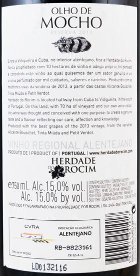 2013 Herdade do Rocim Olho de Mocho Reserva tinto
