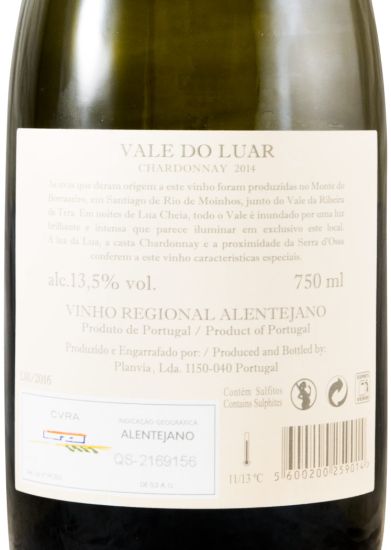 2014 Vale do Luar Chardonnay white