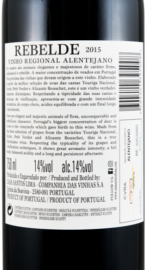 2015 Casa Santos Lima Rebelde tinto