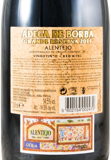2011 Borba Grande Reserva Gold tinto