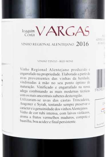 2016 Joaquim Costa Vargas red