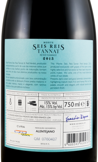 2013 Monte Seis Reis Tannat e Petit Verdot tinto