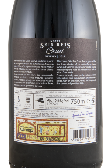 2013 Monte Seis Reis Cruel Reserva tinto