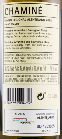 2018 Cortes de Cima Chaminé branco