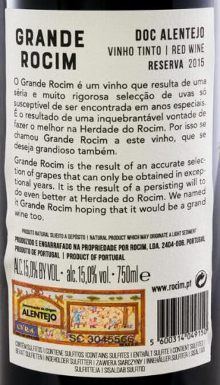 2015 Grande Rocim Reserva tinto