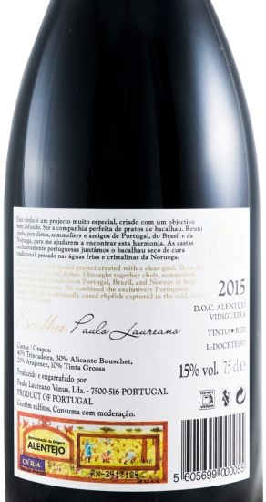 2015 Paulo Laureano Bacalhau Escolha red