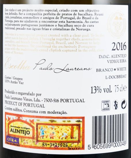 2016 Paulo Laureano Bacalhau Escolha white
