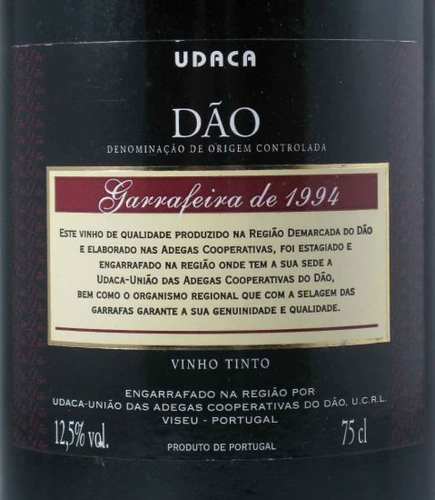 1994 UDACA Dão Garrafeira red