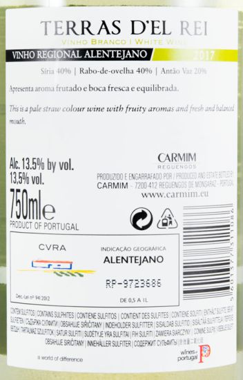 2017 Terras del Rei branco