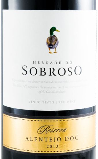 2013 Herdade do Sobroso Reserva red