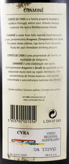 2016 Cortes de Cima Chaminé red