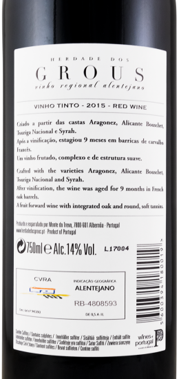 2015 Herdade dos Grous red
