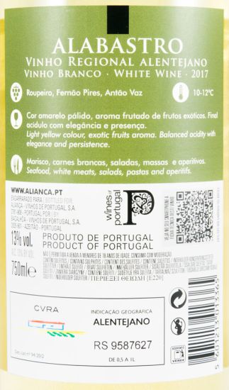 2017 Bacalhôa Alabastro white
