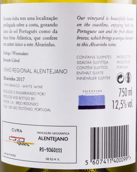 2017 Vicentino Alvarinho branco