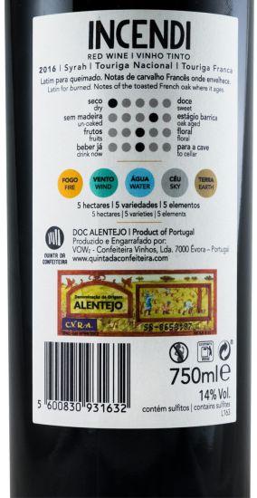 2016 Quinta da Confeiteira Incendi red