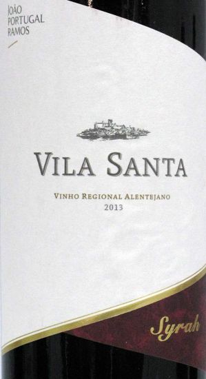 2013 João Portugal Ramos Vila Santa Syrah tinto