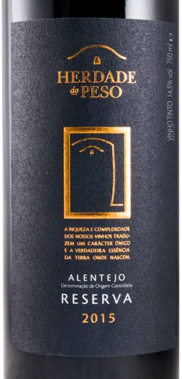 2015 Herdade do Peso Reserva red