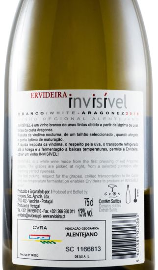 2018 Invisível Aragonez branco