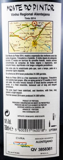 2014 Monte do Pintor tinto