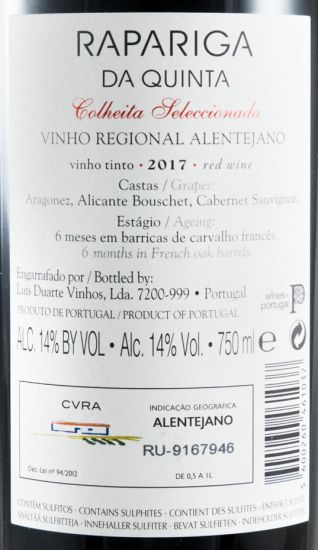 2017 Rapariga da Quinta Colheita Seleccionada tinto