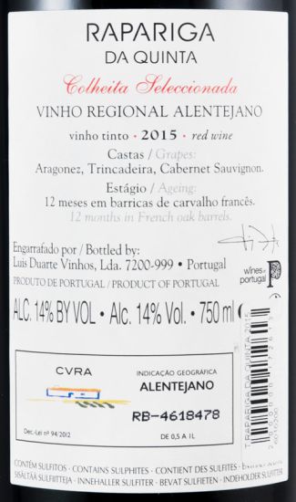 2015 Rapariga da Quinta Colheita Seleccionada tinto