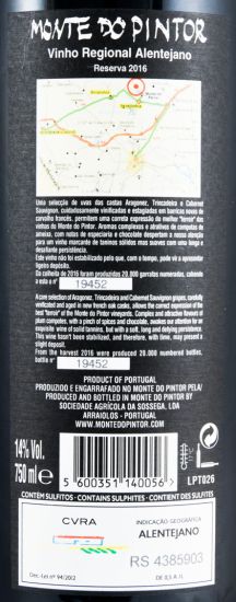 2016 Monte do Pintor Reserva red