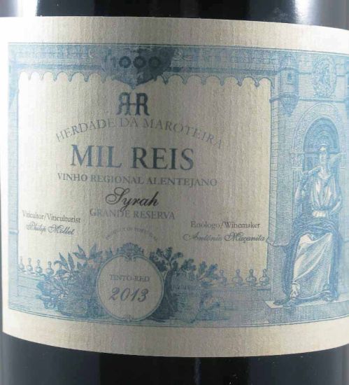2013 Herdade da Maroteira Mil Reis Grande Reserva Syrah tinto