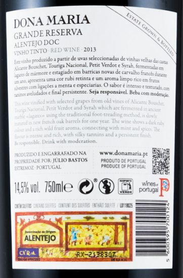 2013 Júlio Bastos Dona Maria Grande Reserva red