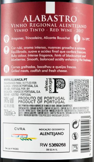 2017 Bacalhôa Alabastro red