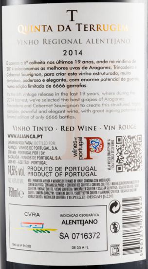 2014 Quinta da Terrugem T tinto